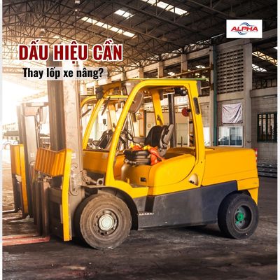 Dấu hiệu nhận biết lốp xe nâng cần thay ngay