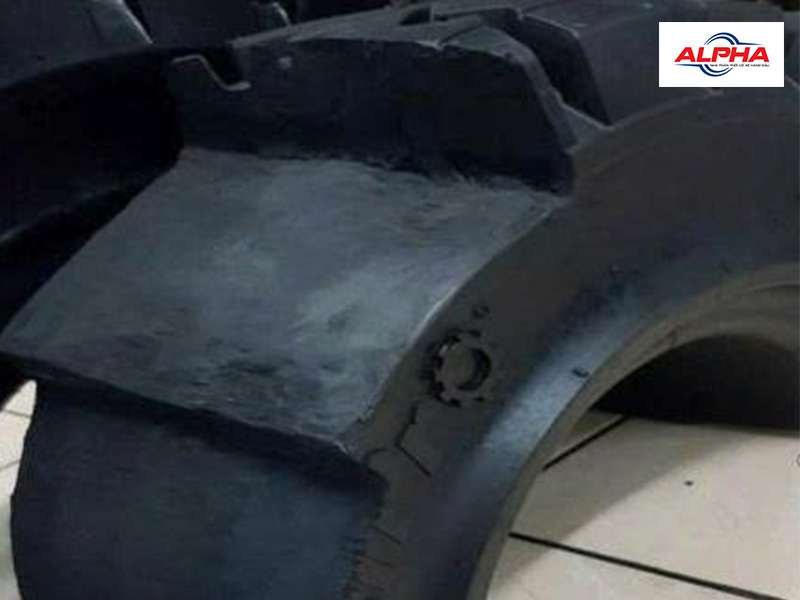 Mặt cắt lốp đặc xe nâng
