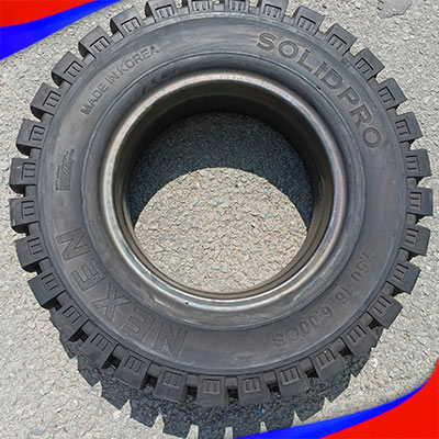 LỐP XE NÂNG 750-16: BÁNH TRƯỚC XE NÂNG 4 TẤN