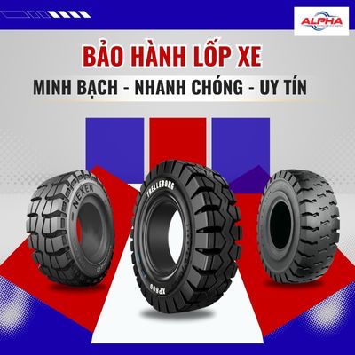 BẢO HÀNH LỐP XE NÂNG, CHÍNH SÁCH MINH BẠCH TẠI ALPHA