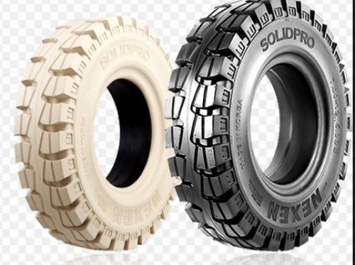 VỎ XE NÂNG MÀU TRắNG 18x7-8, LỐP XE NÂNG MÀU TRắNG 18x7-8